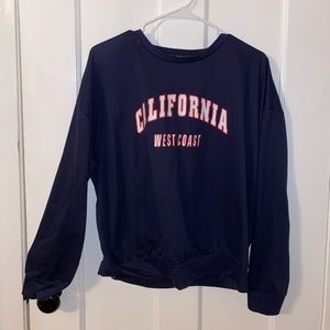 California Navy Blue Crewneck